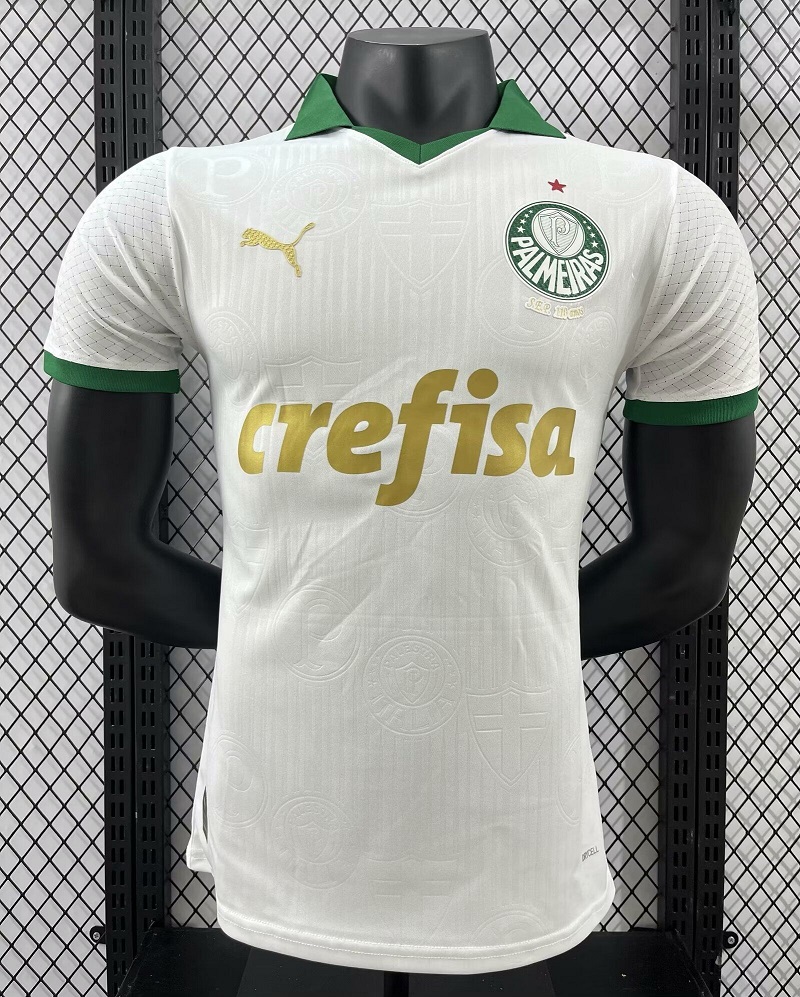 AAA Quality Palmeiras 24/25 Away White Soccer Jersey(Player)